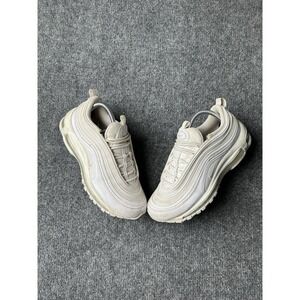 Womens Sneakers Nike Air Max 97 Triple White Leather Mesh, Size US 9